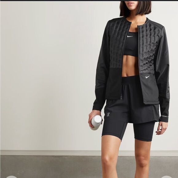 NWT-Nike-Women’s quilted padded ThermaFIT ADV down jacket black-Size Medium - Picture 3 of 13